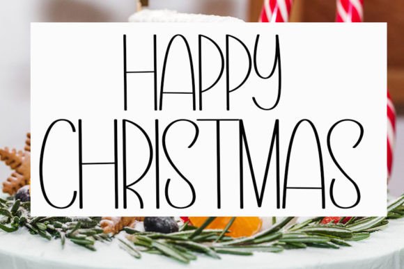 Candy Christmas Font Poster 2