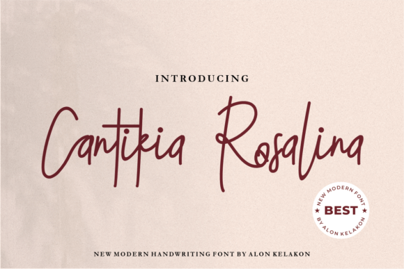 Cantikia Rosalina Font Poster 1