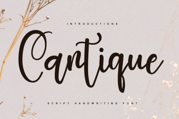 Cantique Font Poster 1