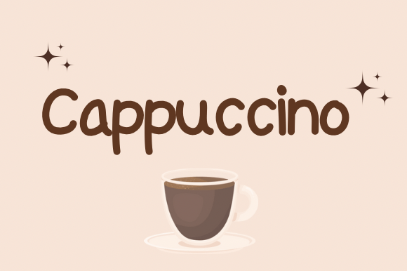 Cappuccino Font Poster 1