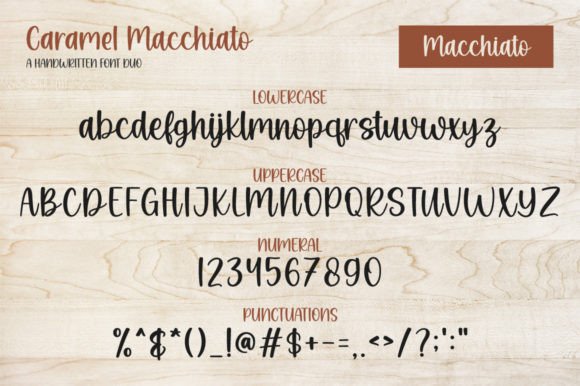 Caramel Macchiato Font Poster 8