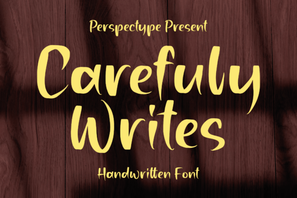 Carefuly Writes Font Poster 1