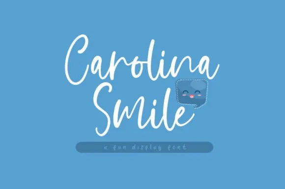 Carolina Smile Font Poster 1