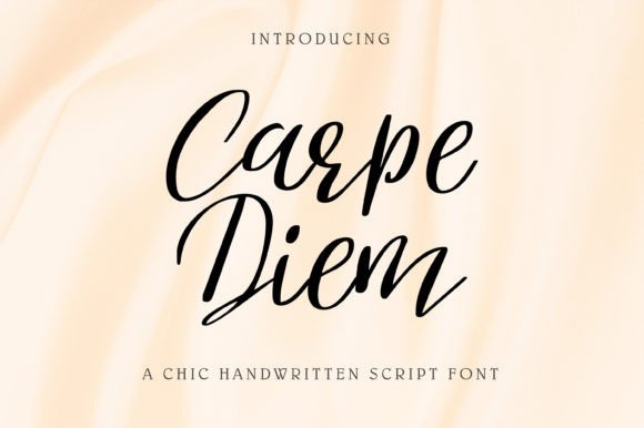 Carpe Diem Font Poster 1