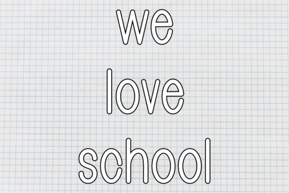 Cartoon Font Poster 3