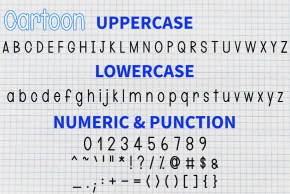 Cartoon Font Poster 5