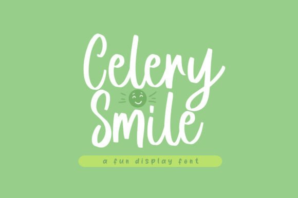Celery Smile Font Poster 1