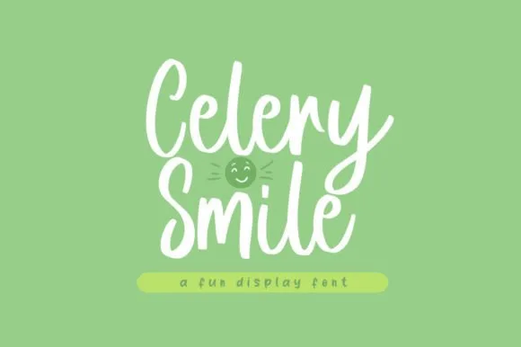 Celery Smile Font Poster 1