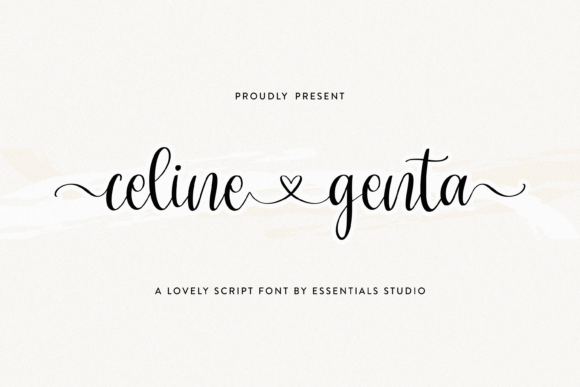 Celine Genta Font Poster 1