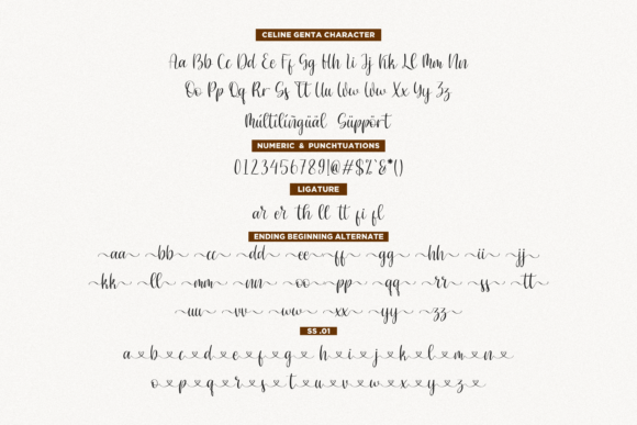 Celine Genta Font Poster 9
