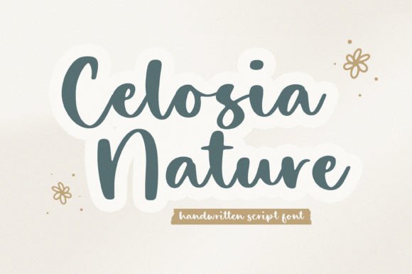 Celosia Nature Font Poster 1