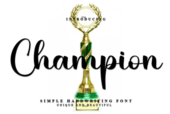 Champion Font Poster 1