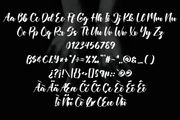 Character Font Poster 10