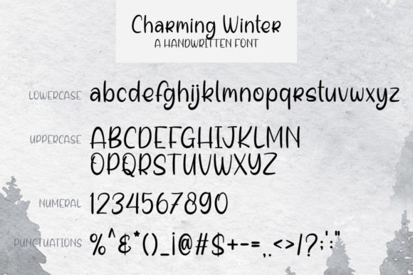 Charming Winter Font Poster 7