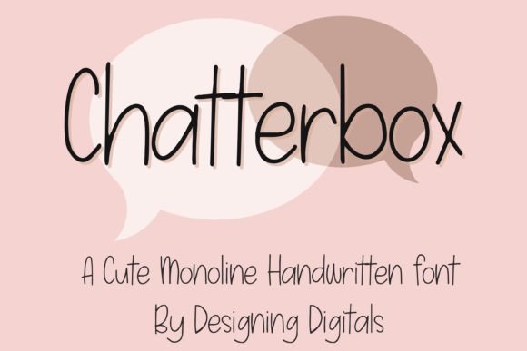 Chatterbox Font Poster 1