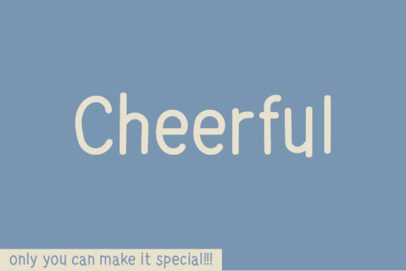 Cheerful Font Poster 1
