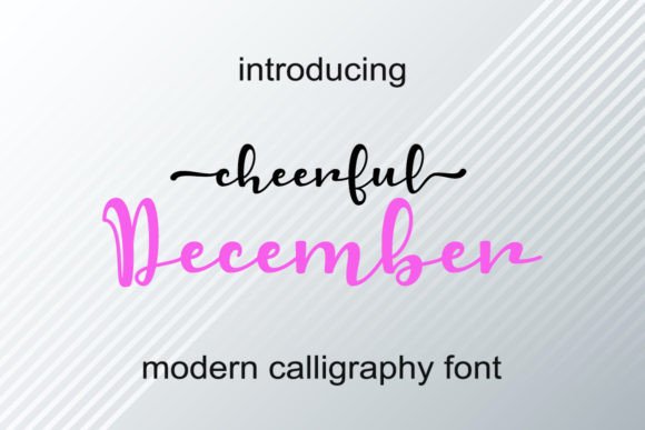 Cheerful December Font Poster 1