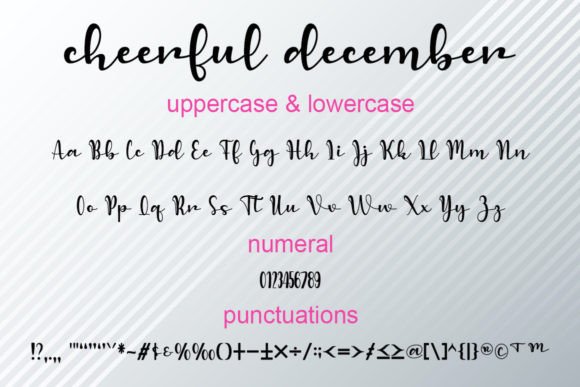 Cheerful December Font Poster 5