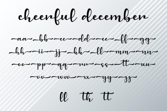 Cheerful December Font Poster 6