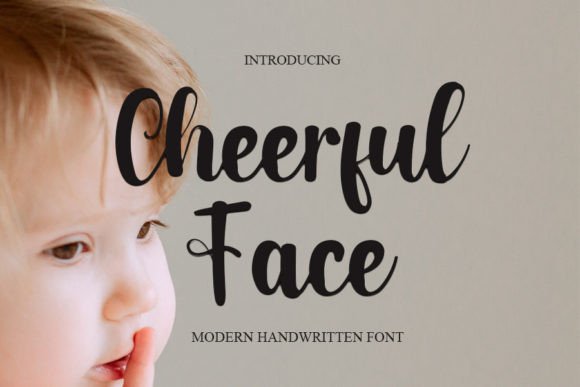 Cheerful Face Font Poster 1