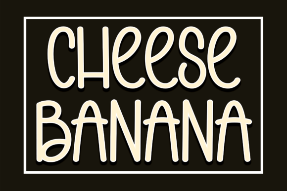 Cheese Banana Font Poster 1