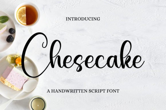 Cheesecake Font Poster 1