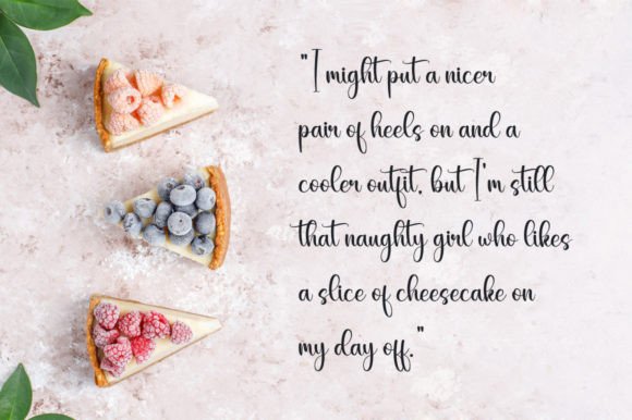Cheesecake Font Poster 2