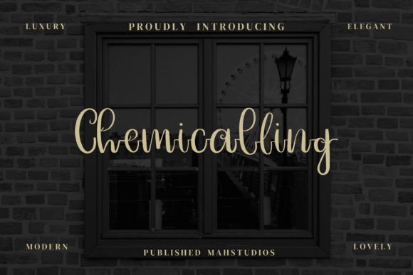 Chemicalling Font Poster 1