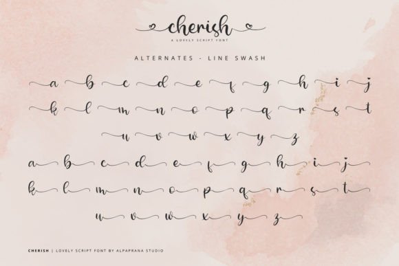 Cherish Font Poster 12