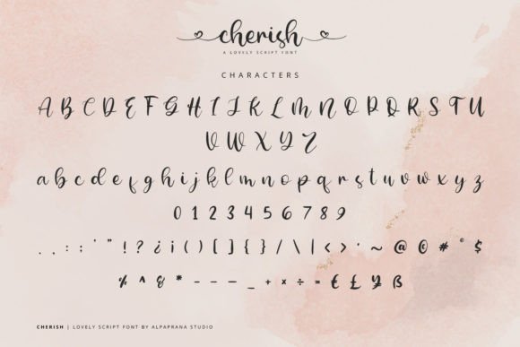 Cherish Font Poster 10