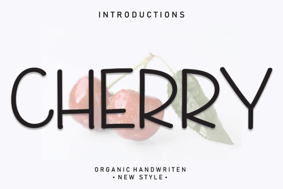 Cherry Font Poster 1