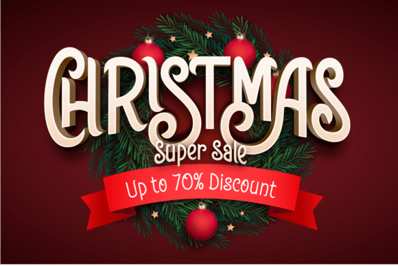 Cherry Christmas Font Poster 2