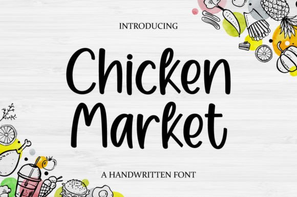 Chicken Market Font Poster 1