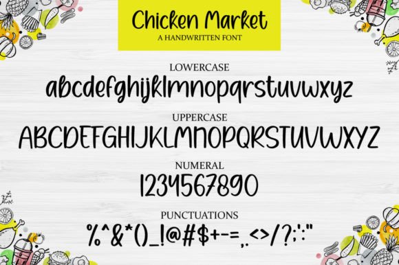 Chicken Market Font Poster 7
