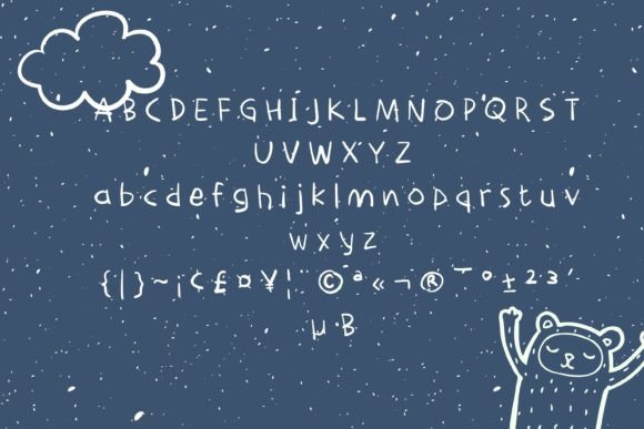 Child Pencila Font Poster 6