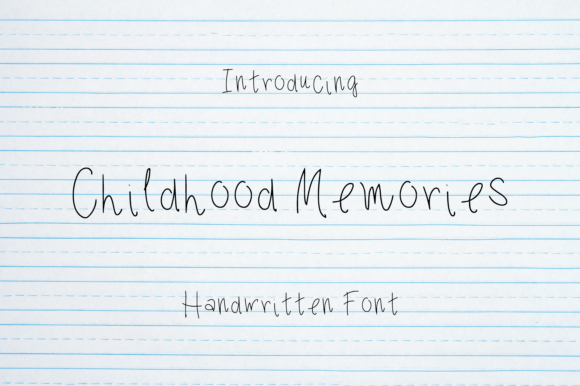 Childhood Memories Font Poster 1