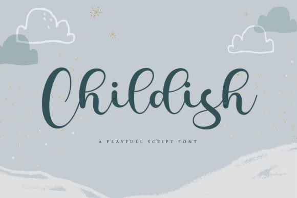 Childish Font Poster 1