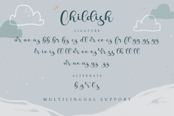 Childish Font Poster 11