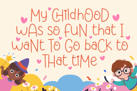 Childish Moment Font Poster 4