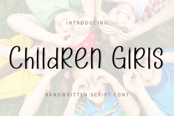 Children Girls Font Poster 1