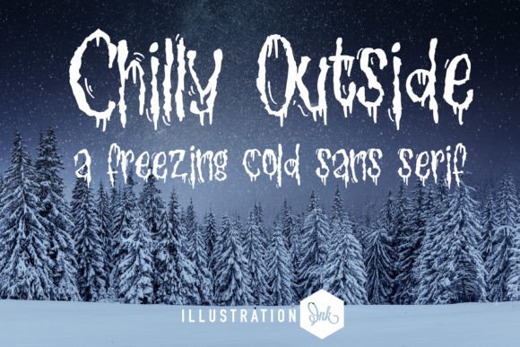 Chilly Outside Font Poster 1