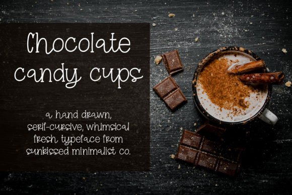Chocolate Candy Cups Font