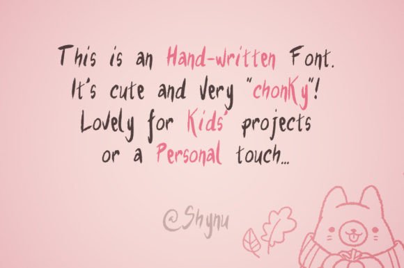 Chonkys Font Poster 2