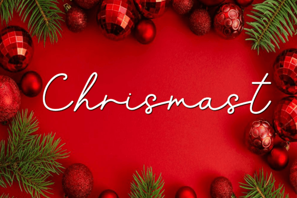 Chrismast Font Poster 1