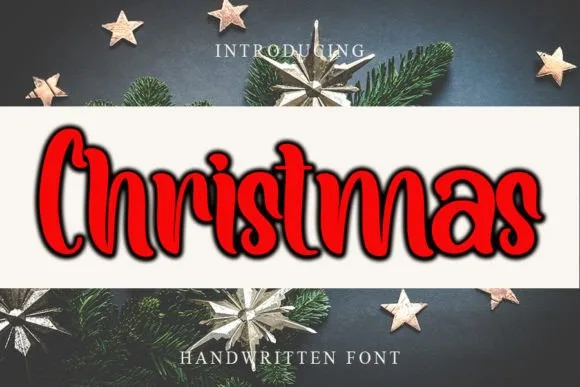 Christmas Font Christmas Font Poster 1