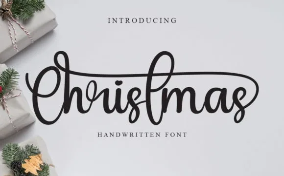 Christmas Font Christmas Font Poster 1