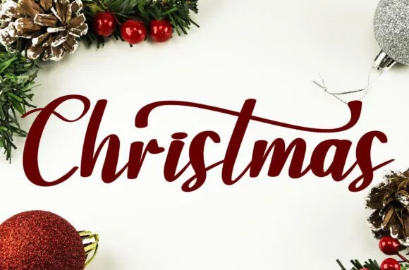 Christmas Font Poster 1