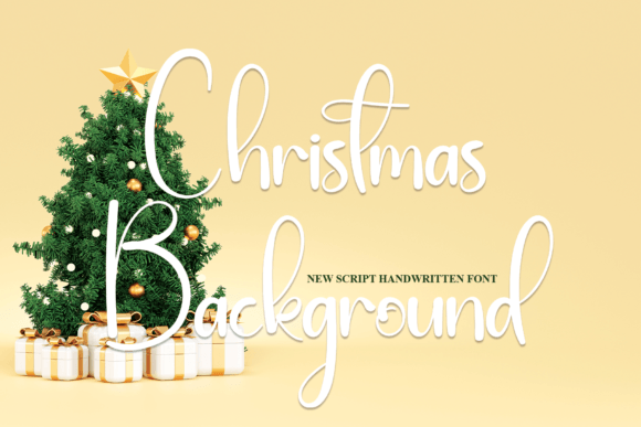 Christmas Background Font Poster 1