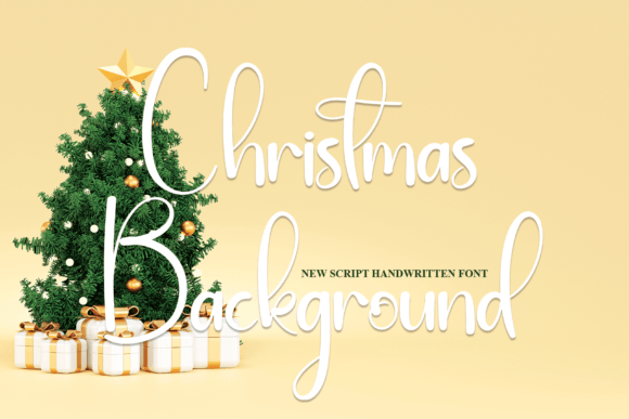 Christmas Background Font