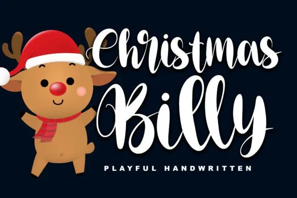 Christmas Billy Font Christmas Billy Font Poster 1